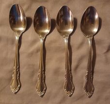 4 Reed &amp; Barton FLAMBEAU Stainless Rebacraft Teaspoons Silverware Flatware - $10.00