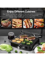 Panini Press Grill Indoor Grill Sandwich Maker with Temperature Setting,... - $56.00