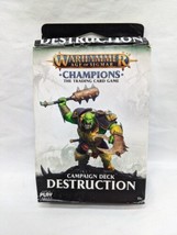 *INCOMPLETE* Warhammer Age Of Sigmar Champions TCG Campaign Deck Destruc... - $19.59