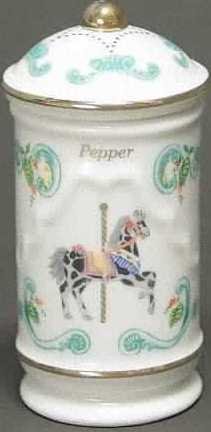 Lenox Porcelain Carousel Spice Jar - Pepper - $23.03