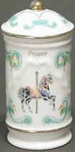 Lenox Porcelain Carousel Spice Jar - Pepper - £18.25 GBP