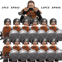 13PCS Medieval Knights Military Soldiers Figure Building Block Toys Set H - £28.92 GBP