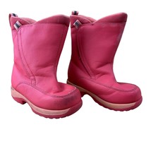 Lands&#39; End Youth Girls Shoes Size 11M Pink Winter Snow Boot Synthetic 30586 - £11.86 GBP