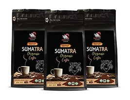 Dark Roast Coffee From Sumatra - Sumatra Ground Organic Coffee, Dark Roast, 100% - £28.66 GBP