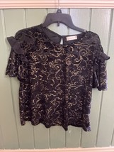 Altar&#39;d State Black And Gold Top size Medium - £12.06 GBP
