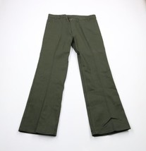 Vtg 70s Streetwear Mens 38x31 Distressed Wide Leg Bell Bottoms Jeans Green USA - £94.92 GBP
