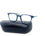 NEW NIKE 7124 420 NAVY BLUE OPTICAL Eyeglasses FRAME 50-19-145MM WITH CASE - $58.17