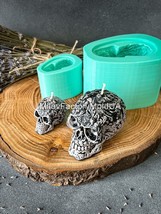 3D Skull Mold - Skull with Souls Mold - Mold for candles Human Skull - £33.08 GBP
