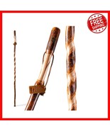 Elegant 48-Inch Twisted Hickory Walking Stick with Secure Grip for All U... - $1,039.73 MXN