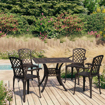  Bistro Set Bronze Cast Aluminum Standard Durable Bistro Set - $15,974.33 MXN