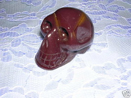 Hand Carved Purple Mookaite Polished Gemstone Brazil Specimen Human Skull - £22.91 GBP
