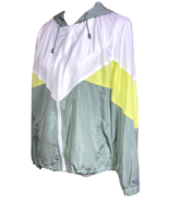 Raincoat Windbreaker Jacket Women&#39;s Love Tree Lightweight Sz L Hooded Sl... - $19.88
