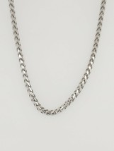 14k White Gold Round Franco Necklace Chain - £1,739.85 GBP