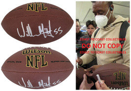 Willie McGinest New England Patriots signed NFL football proof COA autographed - £139.17 GBP