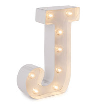 Darice Light Up White Marquee Letter J 9.875 Inches - £28.30 GBP