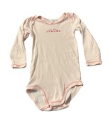 Petit Bateau Baby Long-Sleeve Bodysuit 18M Pink Cotton Blend - $23.63 CAD