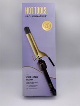 Hot Tools Pro Signature Gold Curling Iron Long-Lasting, Defined Curls 1&quot; - £19.54 GBP