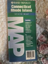 Connecticut &amp; Rhode Island State Map, Easy-to-Fold,  1997 Rand McNally - £3.87 GBP