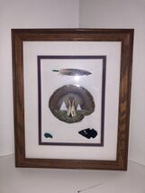 Vtg Native American Arrowhead Turquoise Feather Agate Hand Painted Frame... - $2,264.21 MXN
