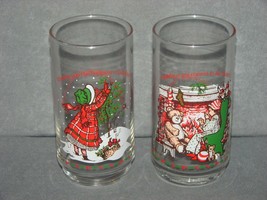 Holly Hobbie Coca-Cola Christmas Holiday Glass [Lot of 2] - $8.00