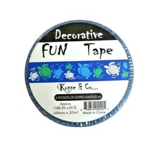 Sea Turtles Decorative Fun Tape Blue Green White Ocean Crafts 65 ft x 1.... - £11.17 GBP