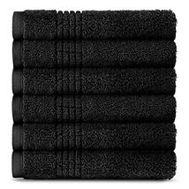 100% Egyptian Cotton Towels, 6 Hand Towels 700 GSM 2 Ply Cotton Plush, Heavy Wei - £21.25 GBP