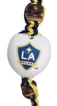 Los Angeles LA Galaxy MLS Single White Kukui Nut + Braid Bracelet Soccer... - $9.00