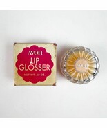 NEW Vtg Avon Lip Glosser .10 oz Clear Scallop Case Yellow Orange Color B... - $379.94 MXN