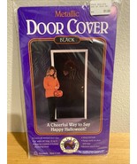 Vintage 1994 Allied Plastics HALLOWEEN Metallic Door Cover 36&quot; x 84&quot; New - $8.08