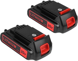 2packs Replace Battery for Black and Decker 20v Max 2500mAh,LBXR20 Replacement - £37.58 GBP