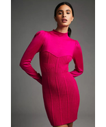 New By Anthropologie Turtleneck Sweater Dress $160 SMALL  Pink  - £77.53 GBP
