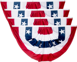 American Flags Bunting, 4 Pack 3 X 6 Ft Bunting Flags Outdoor, Fourth of... - $61.85