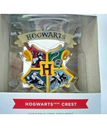 Harry Potter Hogwarts Crest Wizarding World Hallmark Christmas Tree Orna... - £18.87 GBP