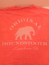 Women&#39;s Original Houndstooth Elephant Pink Short Sleeve T-Shirt Size: XL - £14.20 GBP