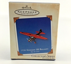 Hallmark Keepsake Ornament #7 Sky&#39;s The Limit 1936 Stinson SR Reliant Plane 2003 - £27.06 GBP
