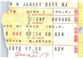 Vintage Yes Ticket Stub June 17 1976 Roosevelt Stadium Jersey City NJ - £27.25 GBP