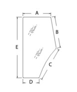 OEM FORD/NEW HOLLAND E9NN94032N18BB LH Door Glass - €217,02 EUR