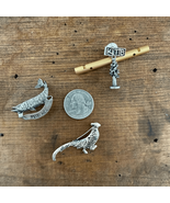 3 Vintage Pewter Hat or Blazer Pins - $31.96 CAD