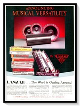 LANZAR OA Series Car Audio Cassette Tapes Vintage 1991 Print Magazine Ad - £7.77 GBP