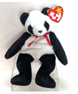 TY Beanie Babies FORTUNE Soft Plush Black &amp; White Panda Bear. 1997 vtg - £3.87 GBP