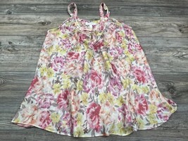 Oscar de la Renta Pink Label Floral Nightgown Chemise Slip Vintage Size XL - £19.47 GBP
