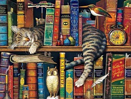 Jigsaw Puzzle Charles Wysocki Frederick the Literate 750 pcs Cats Buffal... - $22.96