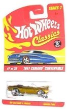 Classics Series 2 #7 1967 Camaro Convertible Spectraflame Gold 1:64 Scale Collec - £15.08 GBP