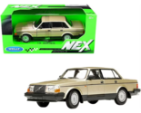 1974 Volvo 240 GL 1/24 Scale Diecast Metal Model by Welly - Gold w/ BOX - $34.64