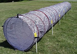 18&#39; Dog Agility Tunnel with Stakes, Multiple Colors Available (Leopard) - £74.27 GBP