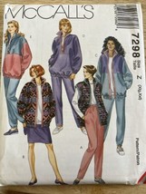 McCall&#39;s 7298 Vintage style Jogging Suit 1994 Pants Vest Misses SzXL-XXL... - £9.54 GBP