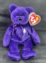 RARE Ty Beanie Baby PRINCESS Diana Bear 1997 with PVC PELLET - $24.75