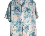 CARIBBEAN Men&#39;s Short Sleeve Button Down Floral HAwaiian Shirt 2XL - $14.84