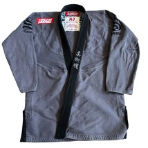 Scramble Men’s “Toshi” BJJ Jiu Jitsu Gi Kimono Only Grey Black Cotton - $930.19 MXN