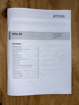 HTA 65 HTA65 STIHL Rechargeable Battery Pole Saw Illustrated Diagram Par... - $253.68 MXN